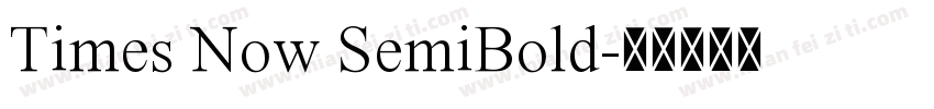 Times Now SemiBold字体转换